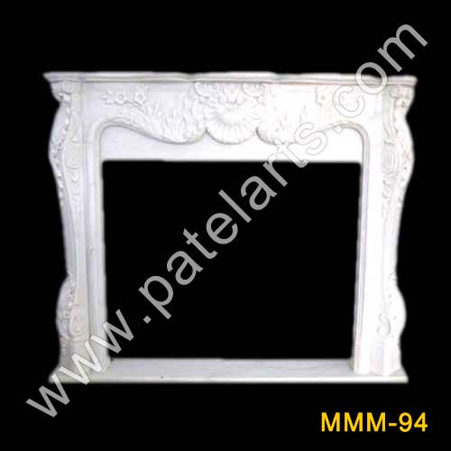 Marble Fireplace, Fireplaces, Stone Fireplace, Udaipur, India, Stone Carving, Marble Mantel, Fireplace, Handcarved Marble Fireplace, Fireplaces, Udaipur, India