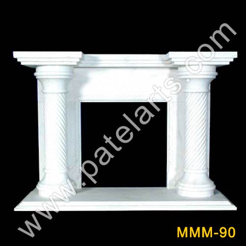Marble Fireplace, Fireplaces, Manufacturers, exporters, Udaipur, Rajasthan, India